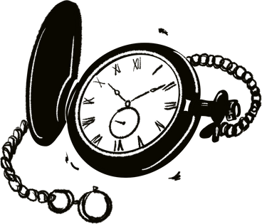 Vintage Watch Illustration